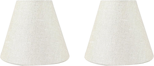 Urbanest Set of 2 3-inch by 6-inch by 5-inch Hardback Chandelier Shade, Metallic