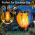 2 Pack 2.87 3.35 Inch Solar Light Replacement Top with Flickering Flame, Waterproof Solar Light Parts for Hot Air