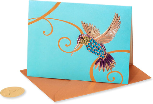 Papyrus Blank Cards with Envelopes, Hummingbirds (2-Count)