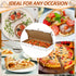 AmazingSpark 50 14 7 1.5 Inch Pcs Pizza Boxes x x White Flatbread Box Sturdy Corrugated Rectangular Take out Baking