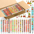 Leinuosen 120-Piece Thanksgiving Ballpoint Pens - Harvest Style, Black Ink Set for Office, School, and Home Use