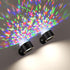 Joyzy Dynamic Wall Light Battery Operated Two-Headed Wall Lighting for Bedroom, Remote