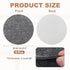 6Pcs 5.5 Inch 2mm uxcell Lamp Base Felt, Dia Thick Adhesive Round Soft Felt Furniture Pads, Non-Slip Anti-Scratch
