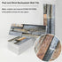 3-Pieces Peel and Stick Backsplash Tiles for Kitchen 4"x 12" PVC Self-Adhesive Subway Matte Faux Stone Wall Panel