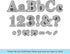 Barker Creek 234-Piece Chalkboard Letter Pop-Outs, Multicolor 4” Letters, Numbers & Punctuation Marks