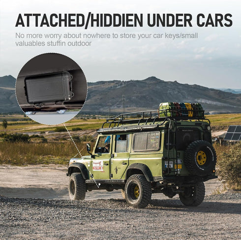 Magnetic Key Box, Waterproof Key Holder Under Car, Hide a Key Magnetic Holder for Outdoor Use