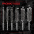 6PCS 304 Stainless Steel Bore Brush, Twisted Wire Drill Brush, 1/4 Inch Hex Shank S2 Steel Handle for Plumbing Tools