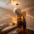 Kaviooy 12 Inch Large Disco Ball, Rotating Mirror Ball with Real Glass Tiles, Sturdy Hanging Ring for Party