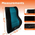 BLACK+DECKER Memory Foam Lumbar Support Pillow with Cooling Gel High Back Lumbar Cushion for Office, Car, Wheelchair