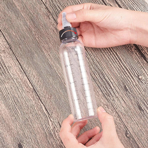 BENECREAT 12 Pack 110ml Transparent Plastic Dispensing Bottles with Twist Cap for Liquids, Inks, Oils, Crafts