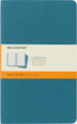 Moleskine Cahier Journal, Soft Cover, Large (5" x 8.25"), Ruled/Lined, Brisk Blue, 80 Pages (Set of 3)