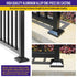Split Post Base Cover, Black, Fits 2"x2" Post/4.5"x4.5" Base, Decorative Skirt Covers for Indoor/Outdoor (1 Pack)