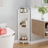 3-Tier VECELO Bathroom Shelves for Narrow Space, Modern Corner Shelf Stand,Small Storage Organizer for Bathroom,Toilet