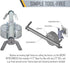 936 1.5-in. 2.5-in. RACO RETRO-BRACE Deep Ceiling Fan Box for Old Work Knockouts, Old Work Electrical Box, Adjustable