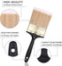 Bates Deck Stain Brush, 4 Inch Soft Tip Paint Brushes for Walls, Trim, Oil Paint