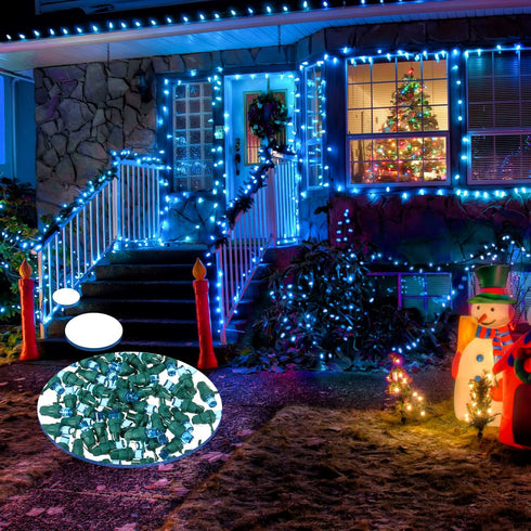 Honoson 5 mm Bulbs Set Bulb,120 Count) LED Christmas String Lights Replacement LED Wide Angle Wire Light Indoor Outdoor