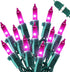 MYGOTO Purple Christmas Lights Outdoor, 2 Pack 13 Feet 50 Count Halloween String Lights for Garden Party Christmas Decor
