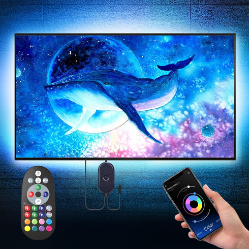 Nexillumi LED Lights for TV, 16.4 ft TV LED Backlight for 55-75