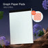 Graph Paper Pad 8.5 x 11 Grid Paper 4x4 Graphing Paper, 12 Pack Grid Paper Pad 30 Sheets per Notepad Graph Ruled Math Paper, Perforated Square Paper Pad 8.5'' x 11'' for Math/ Design/ Plan/ Sketching by Vishoitty