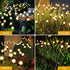 SUNYAO 2 Pack Solar Garden Lights, Upgraded Firefly Lights for Yard Lawn Pathway Decoration, 16 LED Warm White