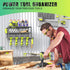 3 4 150Lbs SUNALLY Power Tool Organizer, Heavy Duty Iron, Layers Storage Rack with Drill Holders, Floating Tool Shelf