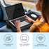 LAPGEAR Large Adjustable Lap Desk, Memory Foam Wrist Rest, Mouse Pad, Phone Holder, Fits up to 15.6 Inch Laptops (Black