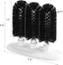 54484 3 New Star Foodservice Triple Brush Bar Glass Washer - Brushes - Suction Base, Non-Battery
