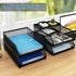 Natwind 4-Tier Stackable Paper Tray, Metal Mesh Desktop Organizer for Paper, Letter, and Document Storage