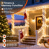 400 49FT 8 Cluster Lights Christmas Led Fairy Lights Green Wire Twinkle Lights with Remote Modes String Lights Timer