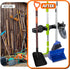 4 Magnetic Broom Holder Rack,Strong Magnetic Mount Mop Holder Racks for Cleaning Tools,Non-slip Magnetic Tool Holder