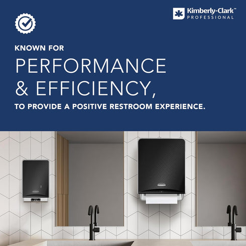 Countertop (55760), 13.3"x9.0"x5.2" 1) Kimberly-Clark Professional Folded Paper Towel Dispenser Soft Grey