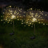 Solar Lights Outdoor, 2 Pack Solar Firework Lights Outdoor 150 LED, 8