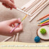 120Pcs Wood Square Dowel Rods 1/4 x 1/4 x 12 inch, Balsa Wood Squares for Crafts and Model Making