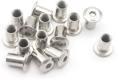 cSeao 20pcs M8 x 18mm 1.25mm Pitch Rivet Hex Socket Cap Insert Nut Barrel Nut