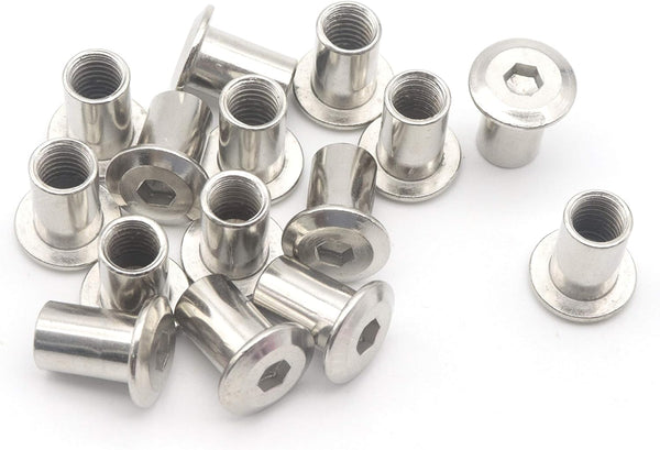 cSeao 20pcs M8 x 18mm 1.25mm Pitch Rivet Hex Socket Cap Insert Nut Barrel Nut