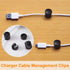 SmallCat 3 Pcs Desk Cable Anchors, Adjustable Metal Cord Organizers with Adhesive Dots, Cable Management Clips