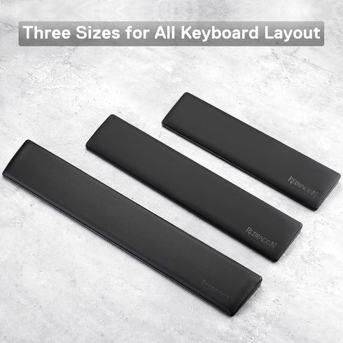 P035 60% 61 11.38 2.87 0.78 inch (20mm) Redragon Meteor S Computer Keyboard Wrist Rest Pad, Ergonomic Soft Memory Foam