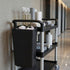 13 Inch 9.2 Inch 1 Restaurantware RW Clean x Waste Basket Slim Trash Bin - Attachable For Office Black Plastic Trash