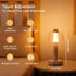 10" 3-Color Dimmable JHY DESIGN H Bedside Table Lamp Light Nightstand Lamp with Glass Shade Touch Control Table Lamp