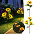 Generic Solar Sunflower Stake Lights - Waterproof Outdoor Garden Decor with Realistic Petal Design, Auto On/Off