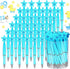 Outus 48 Pcs Baby Shower Pens Bulk, Baby Shower Favors for Birth Announcement Guests Decorations (Blue, For Boy)