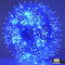 QITONG Blue String Lights Outdoor, 165ft 500 LED Christmas Light Plug-in with