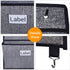 homyfort Over the Door File Organizer with 5 Extra Large Pockets, Hanging File Folders for Mail, Notebooks, Black with