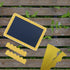 Bulletin Board Borders with 50 Pieces Gold Decorations for Bulletin Board/Black Board Trim for Classroom and School Use