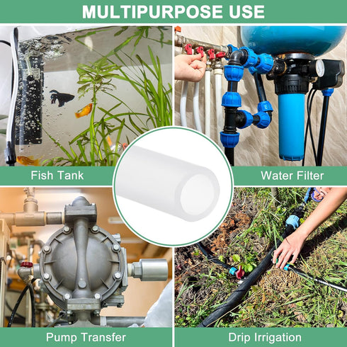 15/32"(12mm) 5/8"(16mm) 5ft(1.5M) M METERXITY Silicone Tubing, ID x OD Silicone Rubber Vacuum Tube, High Temp Water Air
