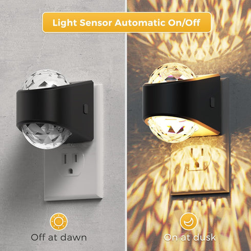 Sensor,3000K L LOHAS LED Night Light,Night Lights Plug into wall, Projector Night Light with Dusk to Dawn Soft White