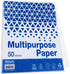 BAZIC 50 SHEETS 8.5" x 11" White Multipurpose Paper, 20 LB (75 gsm) for Copy, Fax, Laser & General Printing