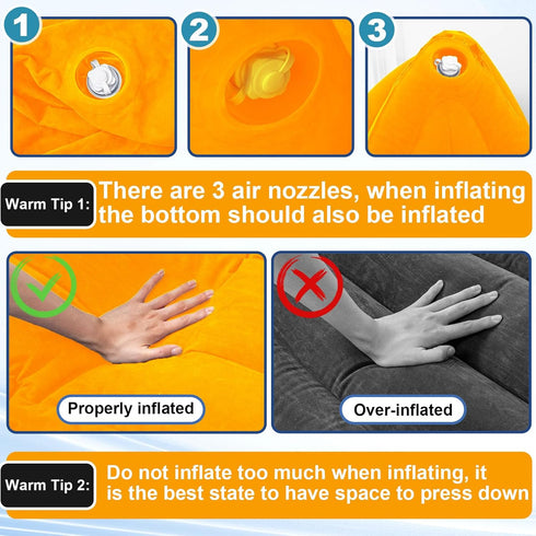 80/60inch Autism(Orange,60 Inch) Namalu Extra Large Comfy Peapod Sensory Chair for Kids Gift for Reading Corner