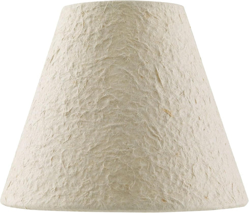 Aspen Creative 32671-2A, 3" 6" 5" Set 2 Empire Clip-On Chandelier Lamp Shade, Off-White, Top X Bottom X Slant Height