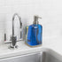 Spectrum Cora Kitchen Soap Dispenser with Sponge Holder for Kitchen Sink Organization, Easy to Clean Soap Pump Sponge